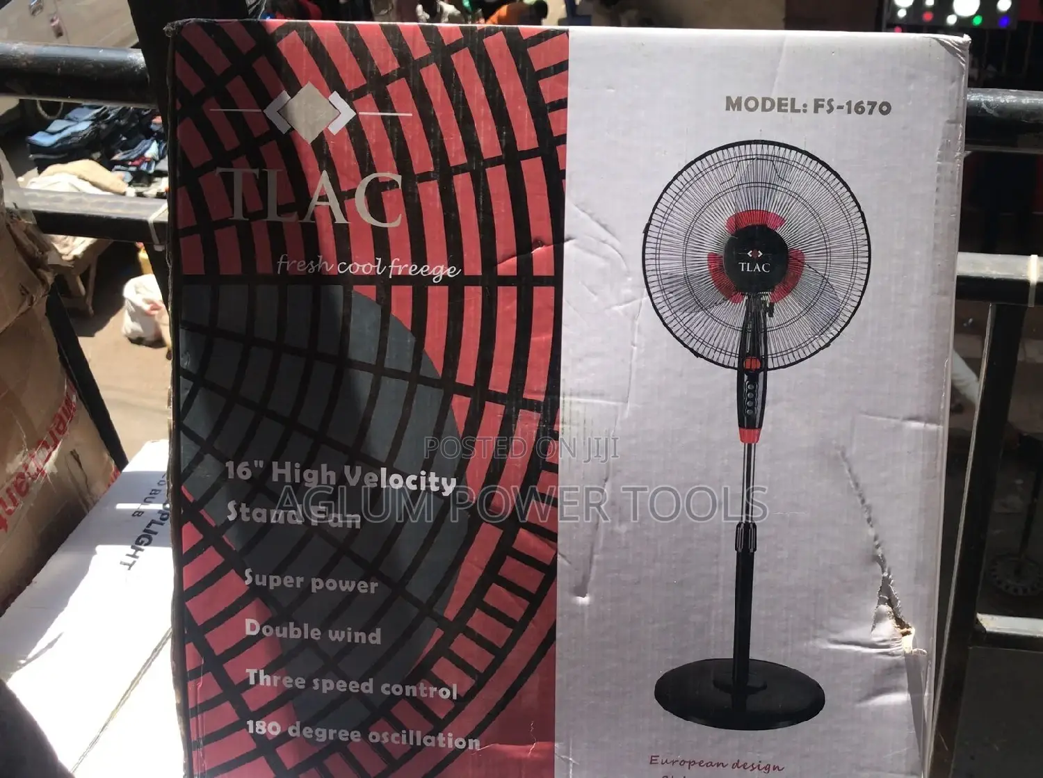 Tlac Stand Fan With 5 Blades