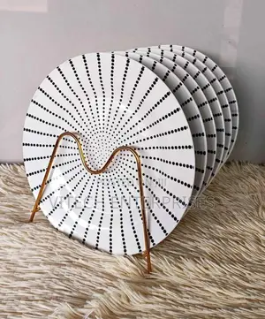 Set of 6 Beautiful Dinner Serving Ceramic Plates