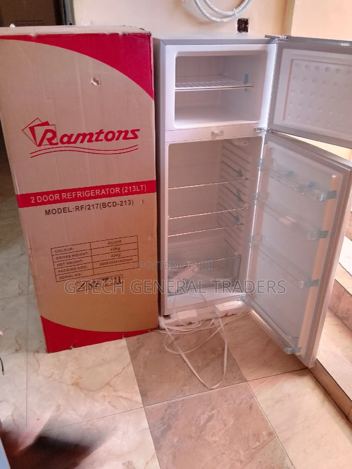Refrigerator! Ramtons Rf/217 Double Door Refrigerator 213l
