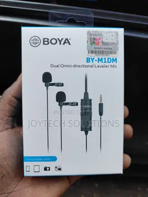Boya Wire Microphone. Dual by - M1dm Lavalier Lapel Mic