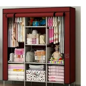 Marron Metallic 3 Column Wardrobe