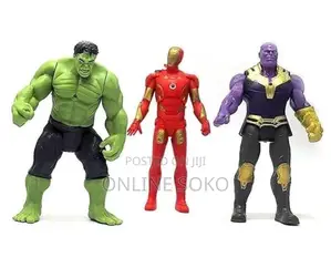 Kids Action Figures Model Toys - HULK, IRON MAN, THANOS