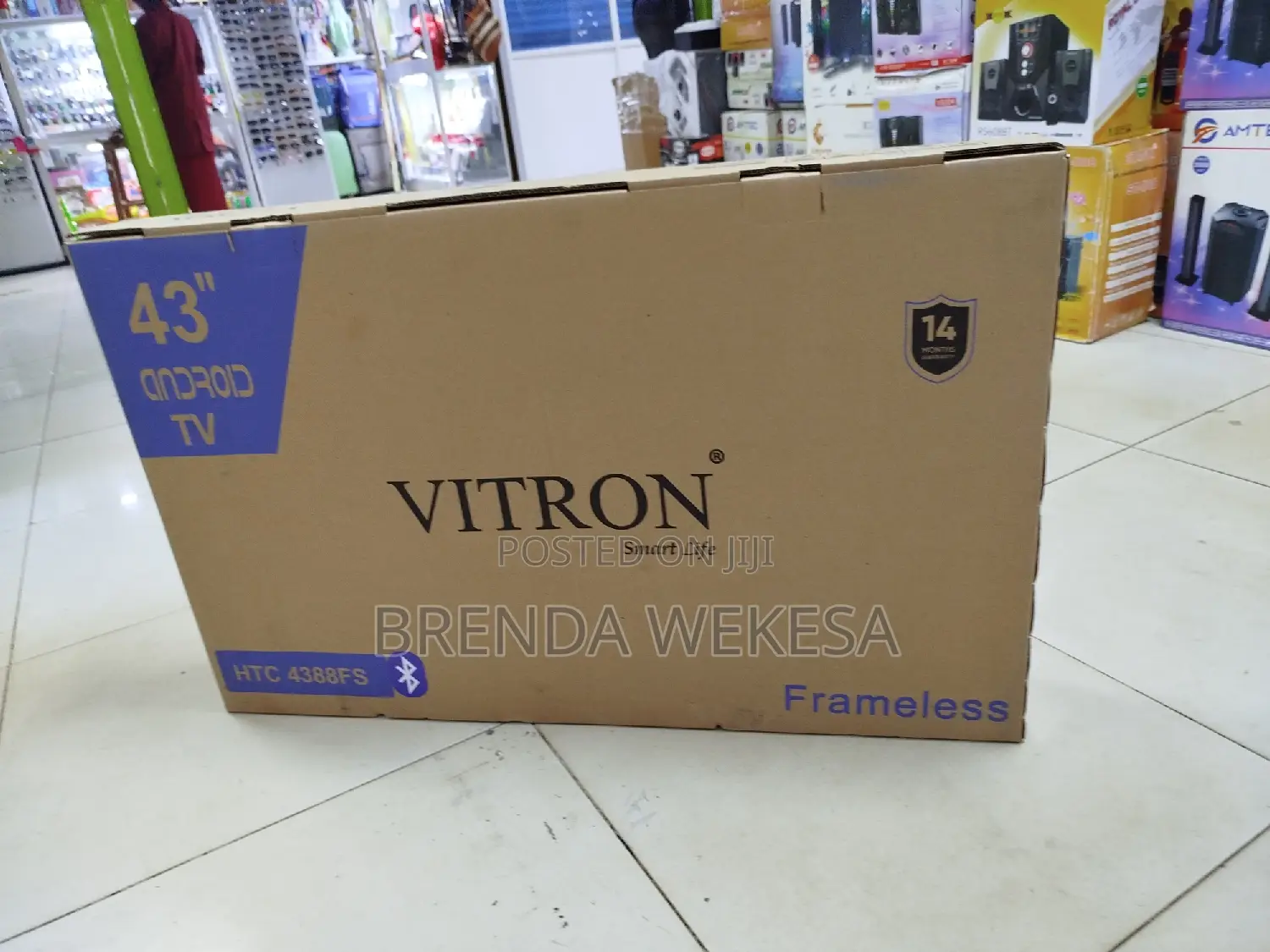 Vitron 43′′ (2024 Model) Frameless Smart Android Full Hd TV