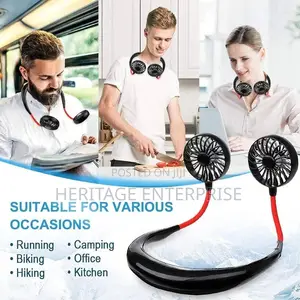 Fan ,Hanging Neck Fan Portable Cooling Fan Usb Rechargeable
