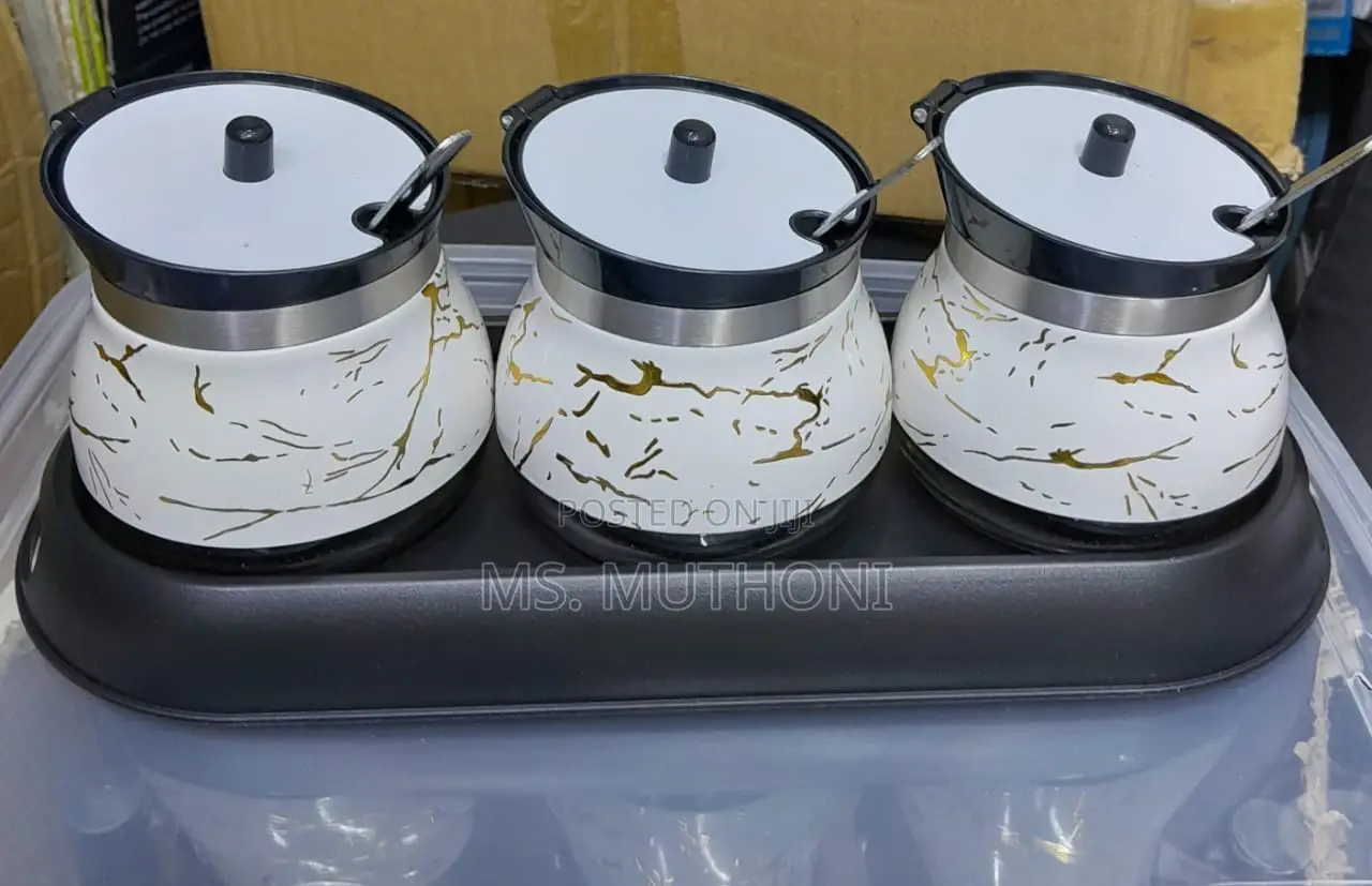3 in 1 CONDIMENTS Set Glass*