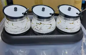 3 in 1 CONDIMENTS Set Glass*