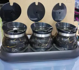 3 in 1 CONDIMENTS Set Glass*