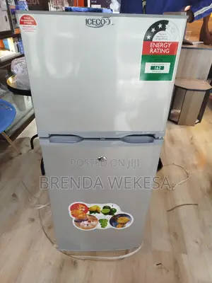 Icecool 118l Double Doors Fridge Freezer Refrigerator