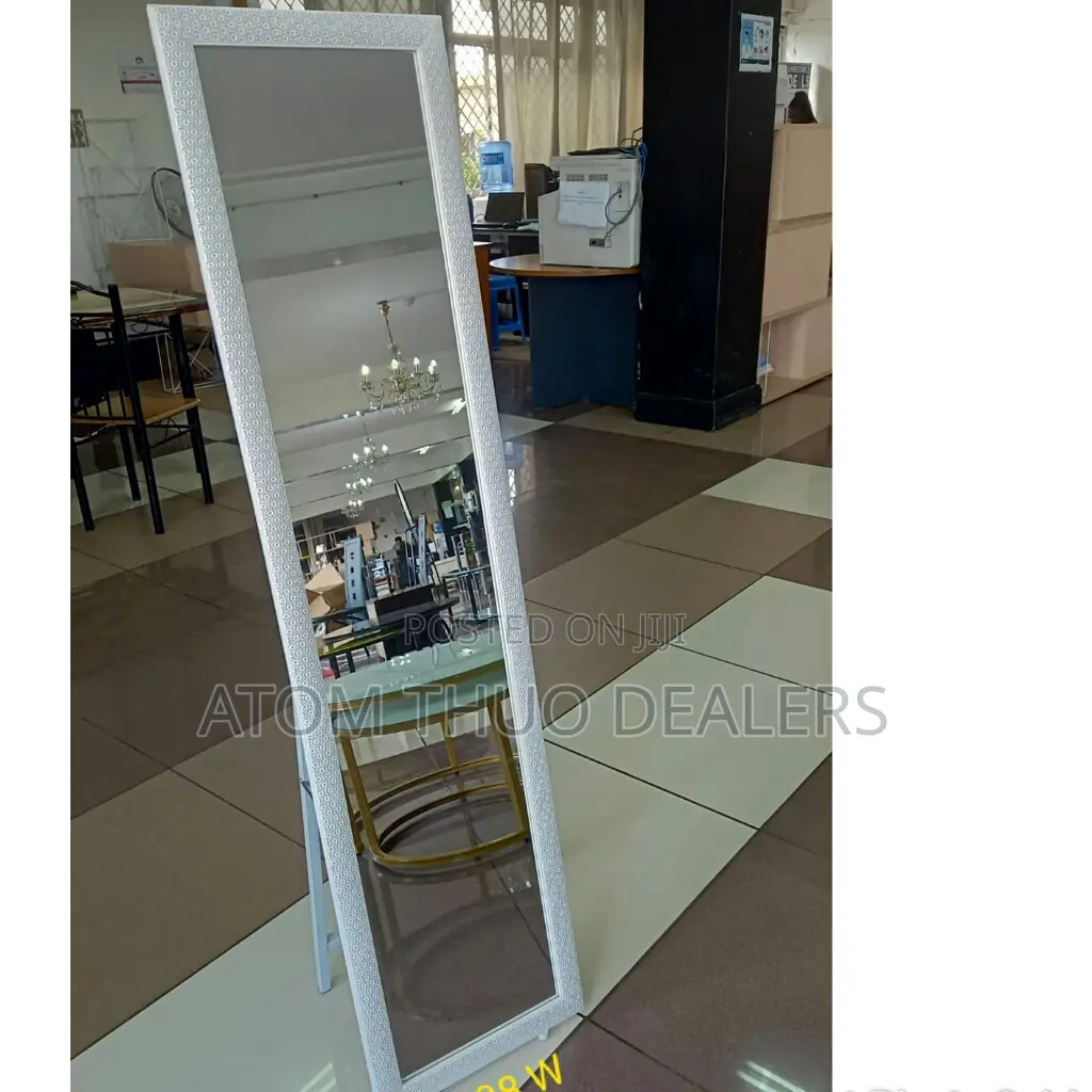 White Dressing Mirror-Rectangular