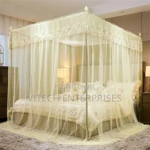 5*6 Four Stand Mosquito Net With Metallic Stand-