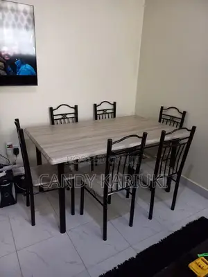Executive Wooden 6 Seater Dining Table Set