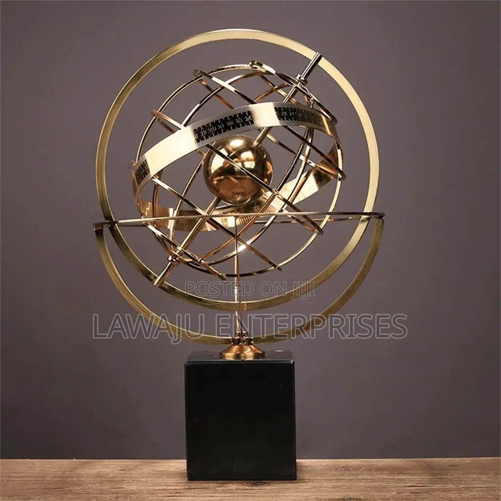 Rotating Metal Globe Ornaments
