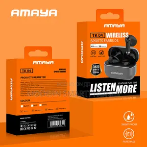 Amaya TK 04 Wireless Sports Earbuds 5.3 Bluetooth - 20 HRS