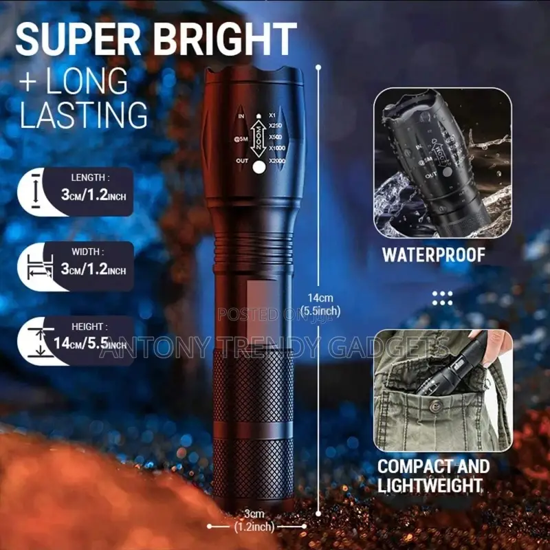 Zoomable Torch/Flashlight Torch/Torches/Home Use