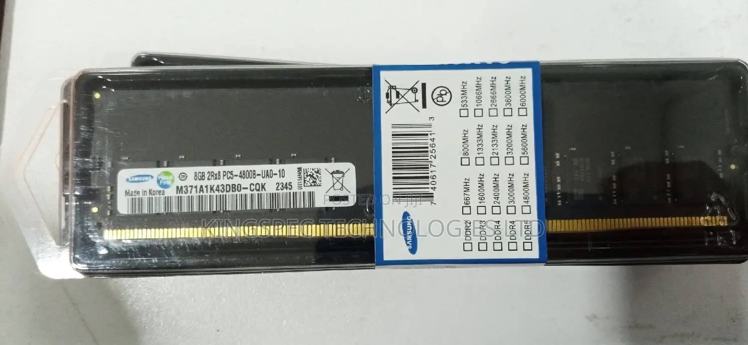 Desktop Memory 8gb Ddr5 (Pc5)-4800(Speed)