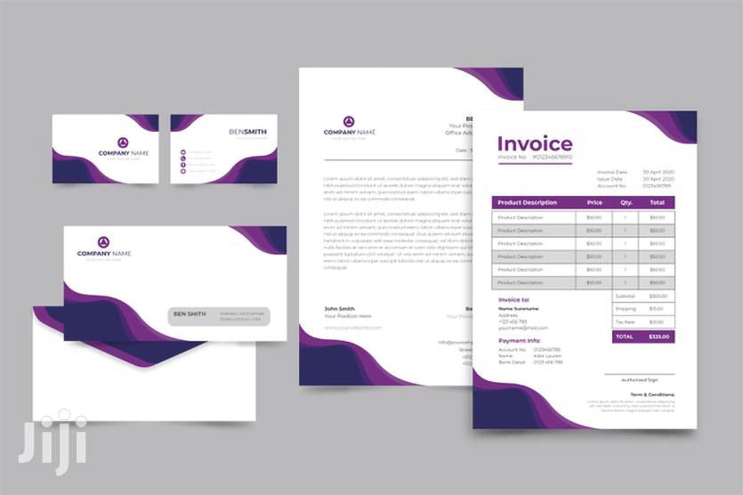 Letterheads, Cards ,Invoice Envelopes Design And Printing