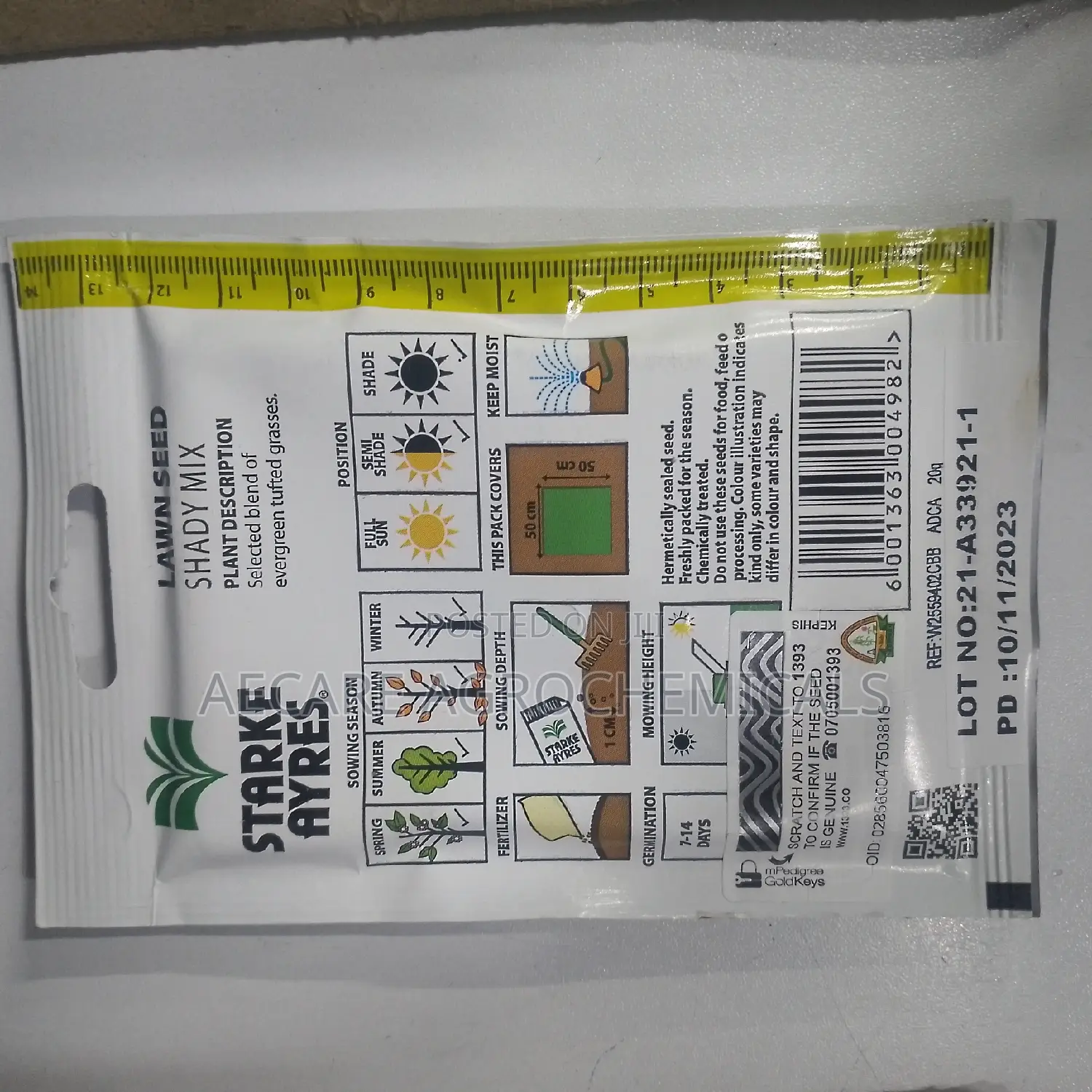 Lawn Seed Shady Mix 20 Grams