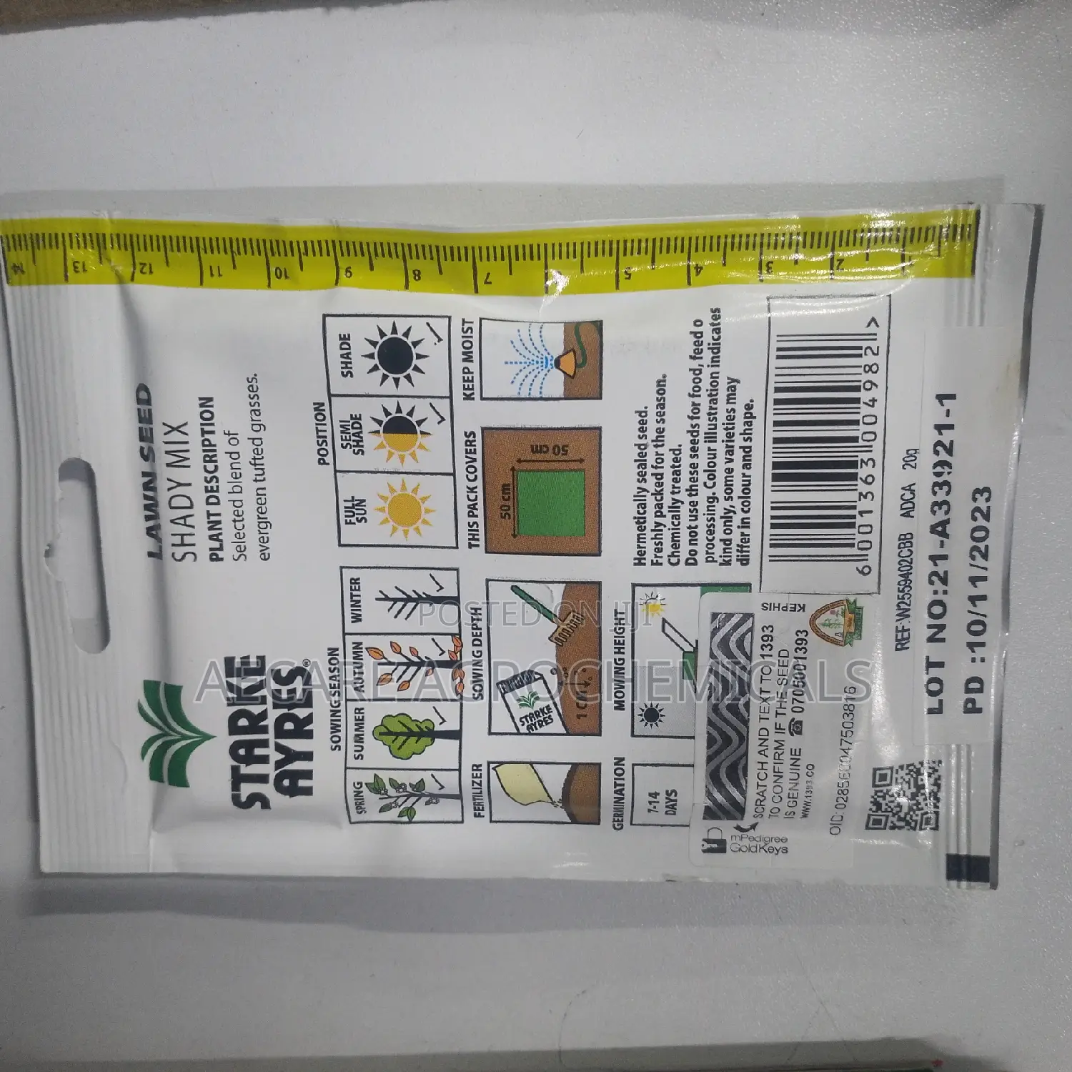 Lawn Seed Shady Mix 20 Grams