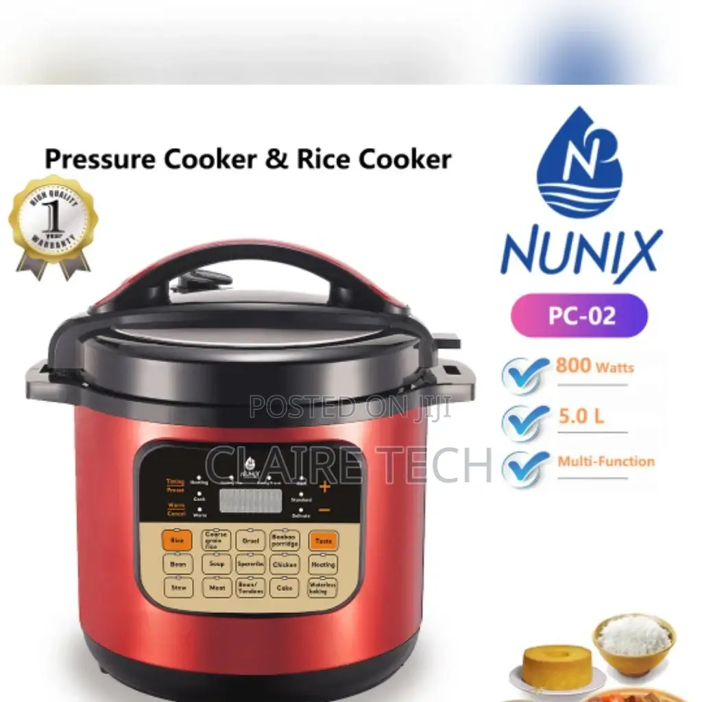 5L Nunix PC-02 Electric Pressure Cooker