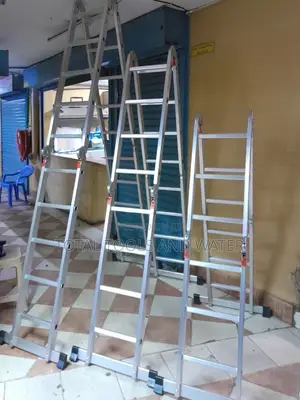 20 Ft Strong Aluminium Foldable 16 Steps Ladder