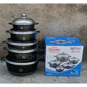 Dessini Die-Cast Granite Non-Stick Cooking Pot Set
