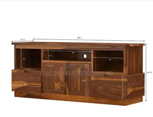 New Elite Modern Somplicity Solid Teak Media Console