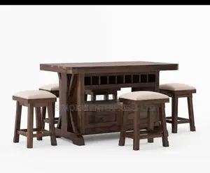 Ray Wood 7 Piece Home Bar Set