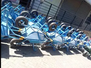Heavy Duty Black Sheet Wheelbarrow.
