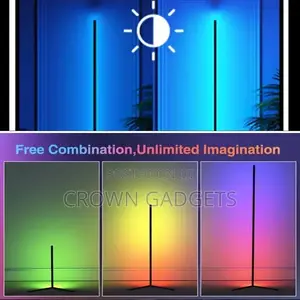 Smart RGB Corner Floor Lamp | Remote Control Color