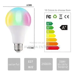 RGB Bulb Remote Controlled/Multi Colour Bulb
