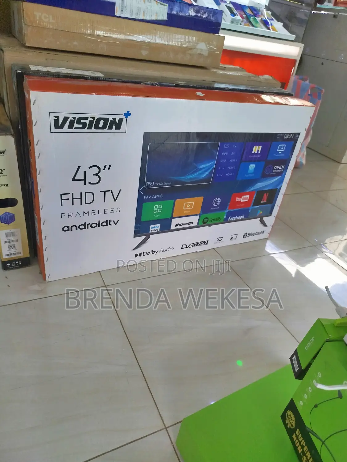 Vision Plus 43′′ Frameless Smart Android Full Hd Led Tv,