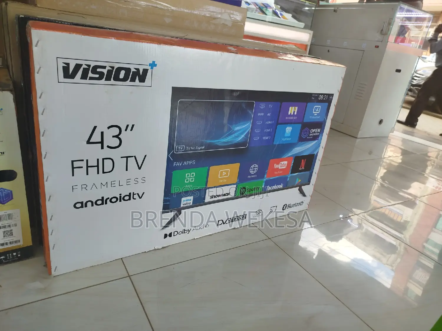 Vision Plus 43′′ Frameless Smart Android Full Hd Led Tv,