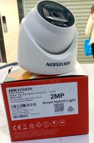 Original Smart Hybrid Light 2mp Dome CCTV Camera