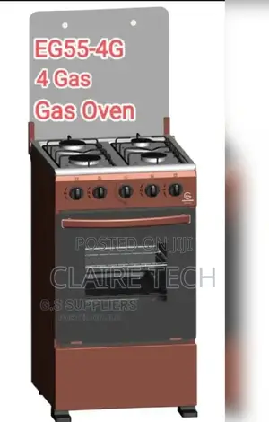 Brown Eurochef Full Gas Standing Cooker With Gas Oven