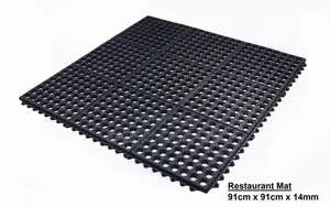 Restaurant Rubber Mat: Kitchen Interlocking Mats