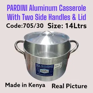 Pardini Aluminum Extra Heavy Casserole 2side Handles Lid