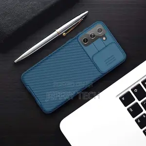 Samsung Galaxy S21 Plus Case, Slide Cover Camera Lens Protec