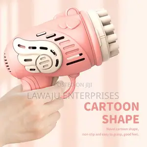 Pink 23 Holes Bubble Gun Machine