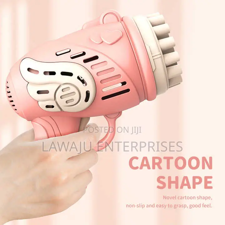 Pink 23 Holes Bubble Gun Machine