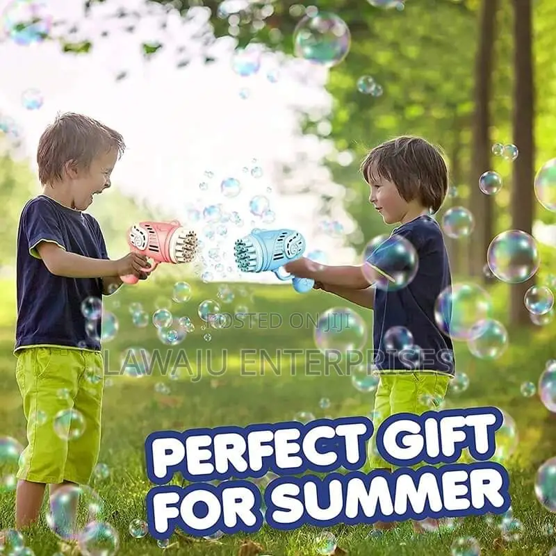 Blue 23 Holes Bubble Gun Machine