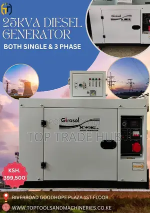 Heavy-Duty Girasol Backup Genset 25kva Diesel 3-Phase
