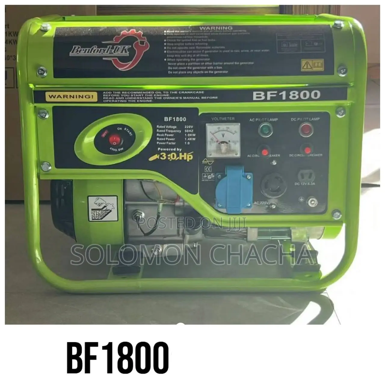 Bedford Uk Bf1800 1.4kva Generator