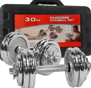 Brand New Set of Chromed Dambell 30kg