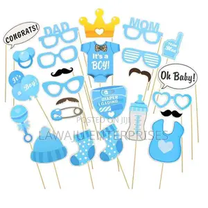 Blue Baby Shower Props