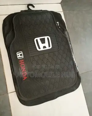 Quality Honda Floor Mats 5 Piece Rubber Black Red