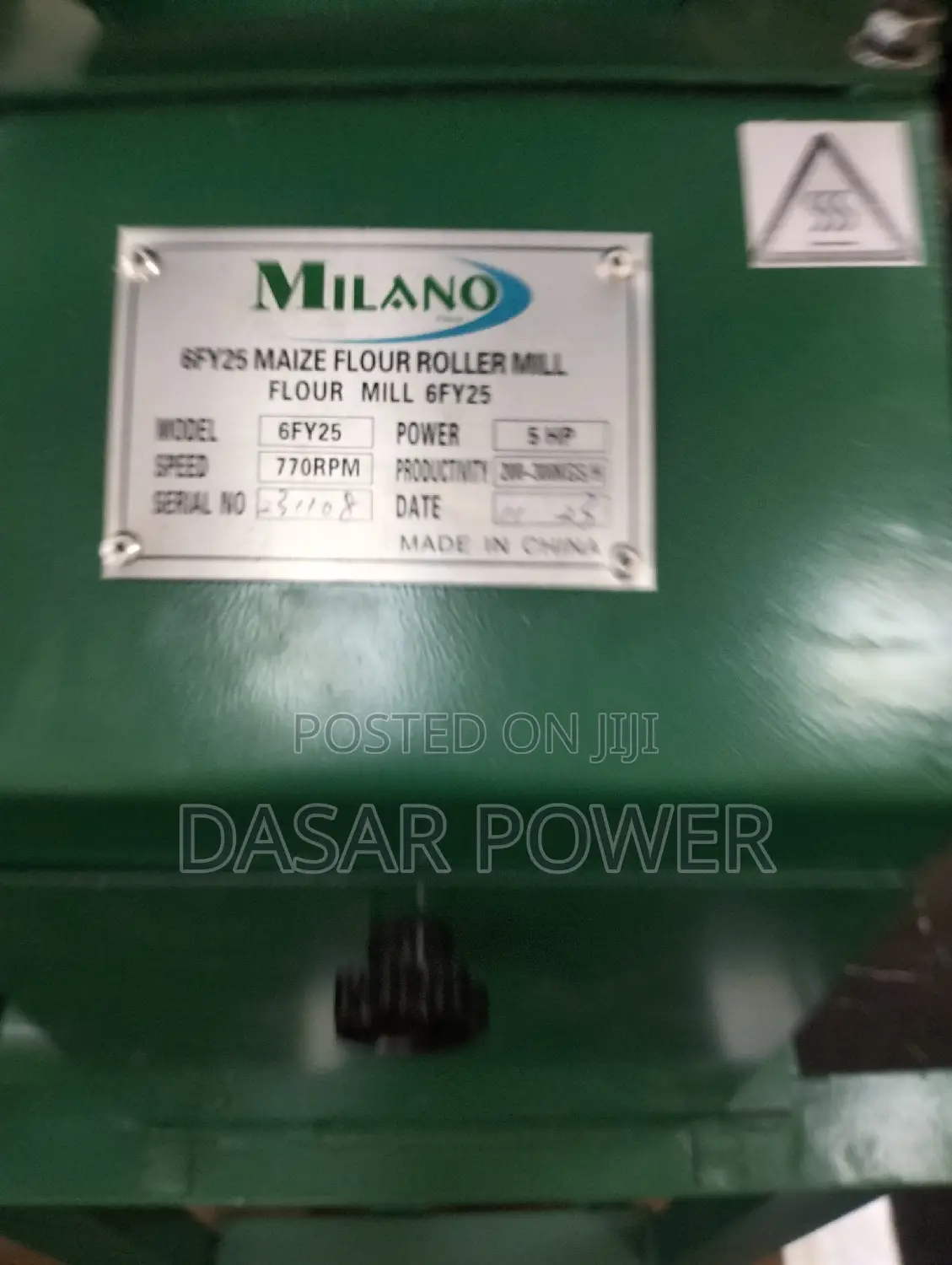 5hp 6FY25 Grade One Roller Mill