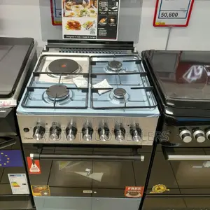 Silver Mika 60*60 3+1 Standing Cooker With Electric Oven