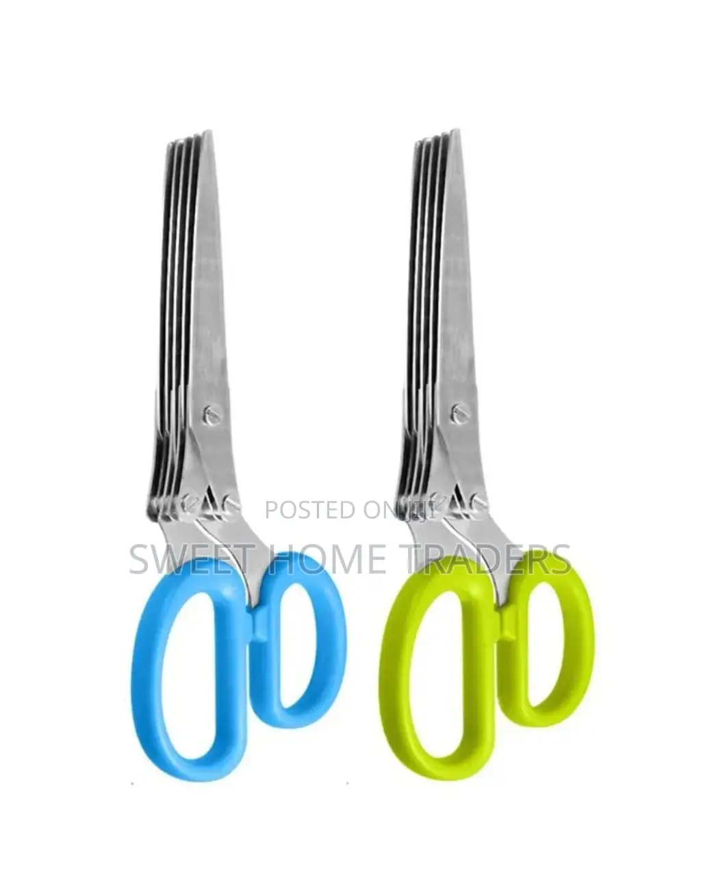 Multifunctional 5 Layer Herb Scissors 