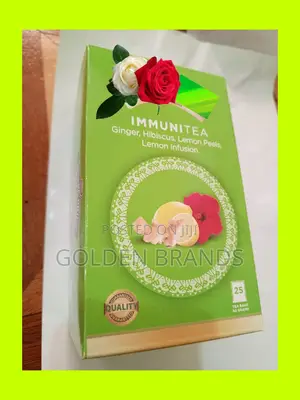Super Herbal Immune Tea, Ginger, Hibiscus, Lemon Bags- 25's