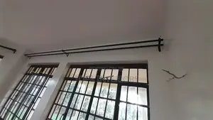 Long Jua Kali Curtain Rods Long Black Jua Kali Curtain Rods